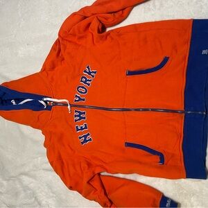 MLB Orange and Blue New York Hoodie